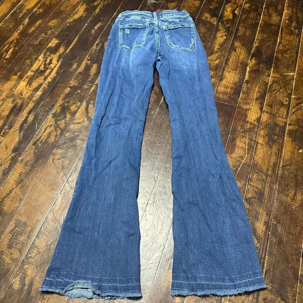 Kancan flared trendy normcore stretchy 3/25 jeans - Picture 8 of 8